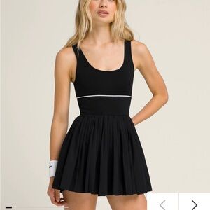 Wilson Black Sportif Tennis Dress with White Accents